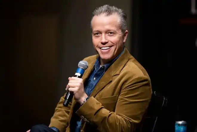 Jason Isbell speaks about his music and career as part of the Springfield Music Lecture Series at Rhodes College in Memphis, Tenn., on Wednesday, February 7, 2024.