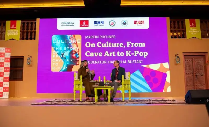 Martin Puchner gave several talks at the Emirates Airline Festival of Literature. Photo: Emirates Airline Festival of Literature