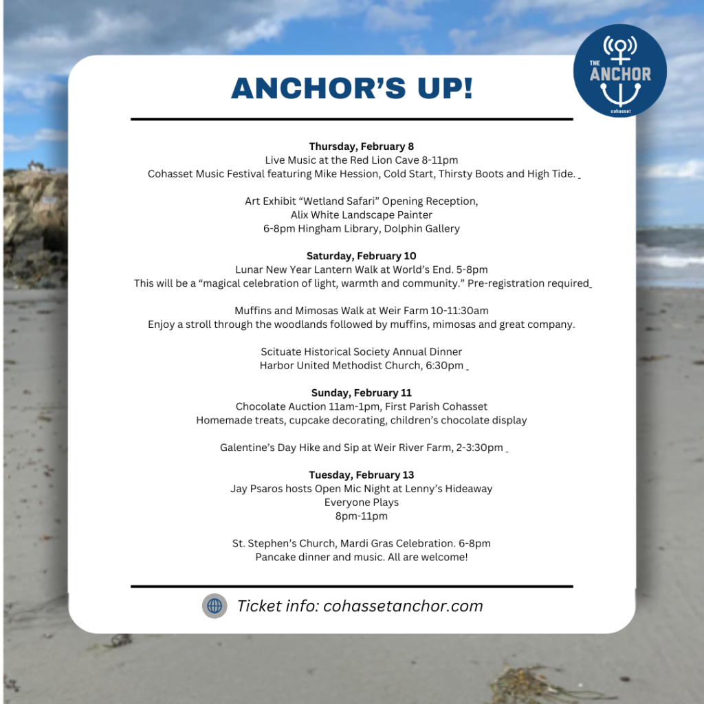 Anchor’s Up Special Events, Arts and Performing Arts in Cohasset