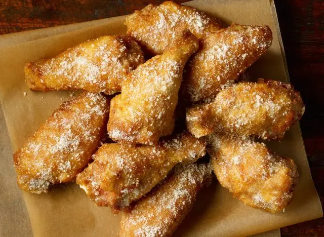 garlic parmesan wings from wing stop