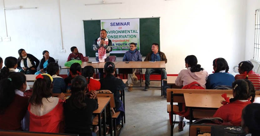 Seminar on environment conservation organized at Pertabgarh Tea Estate Model School in Biswanath district