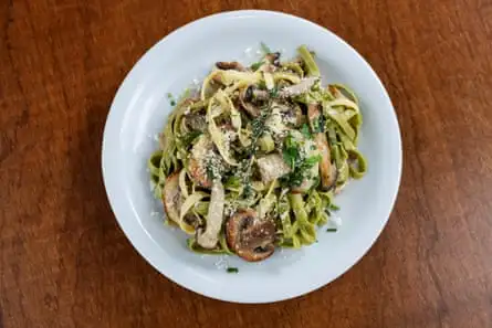 Tagliatelle with mushrooms