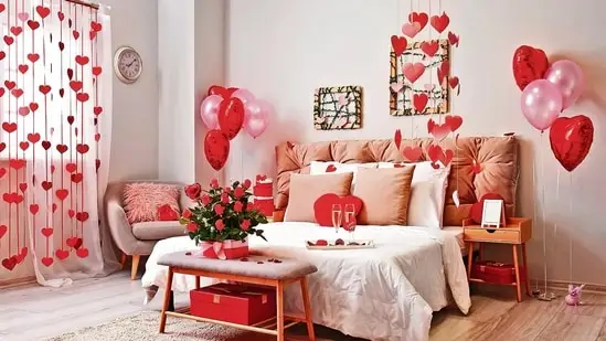 Incorporate red cushions and throws or just have a single red cushion with a white heart accent on it(Photo: Shutterstock)