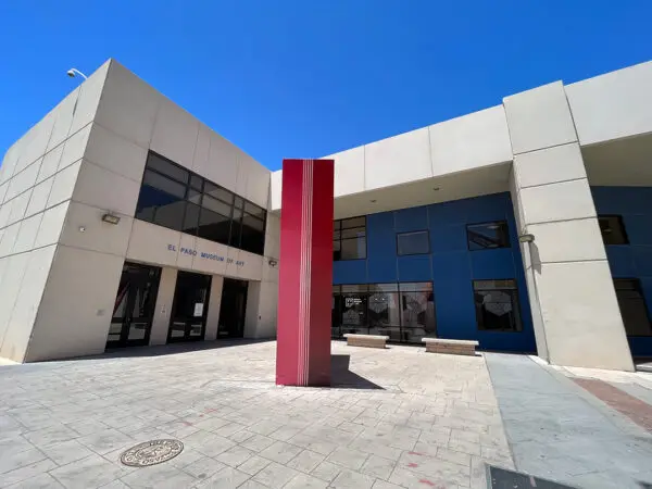 A photograph of the exterior of the El Paso Museum of Art.