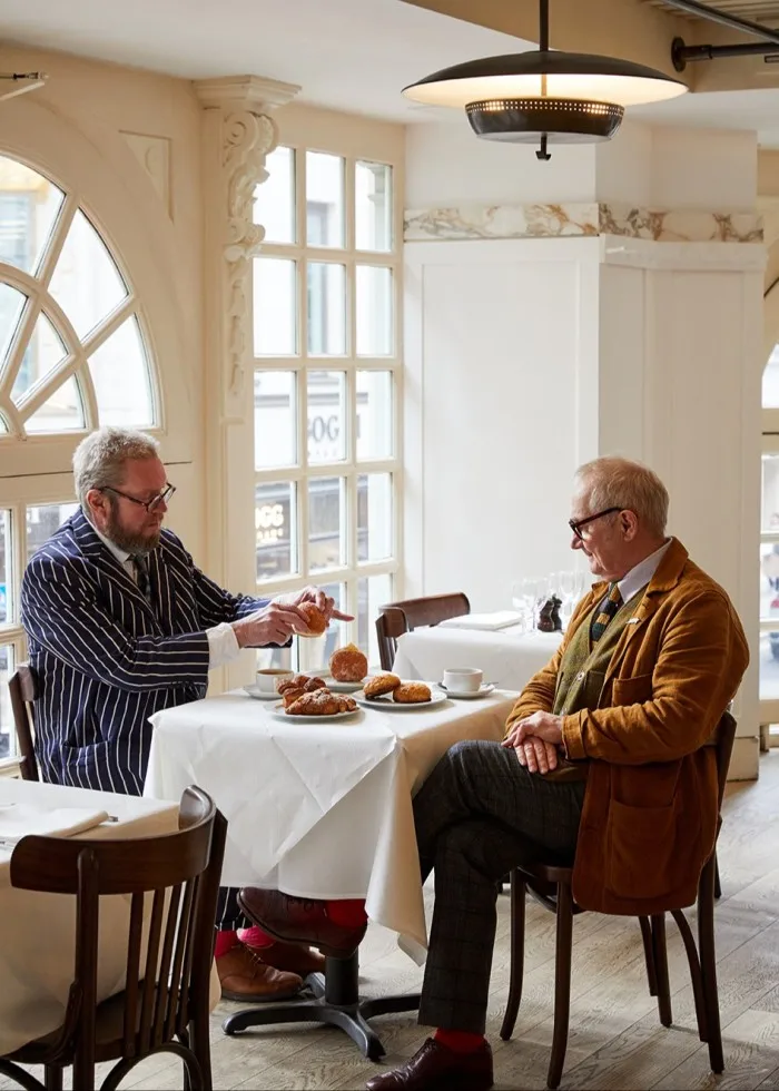 St John founders Fergus Henderson (left) and Trevor Gulliver