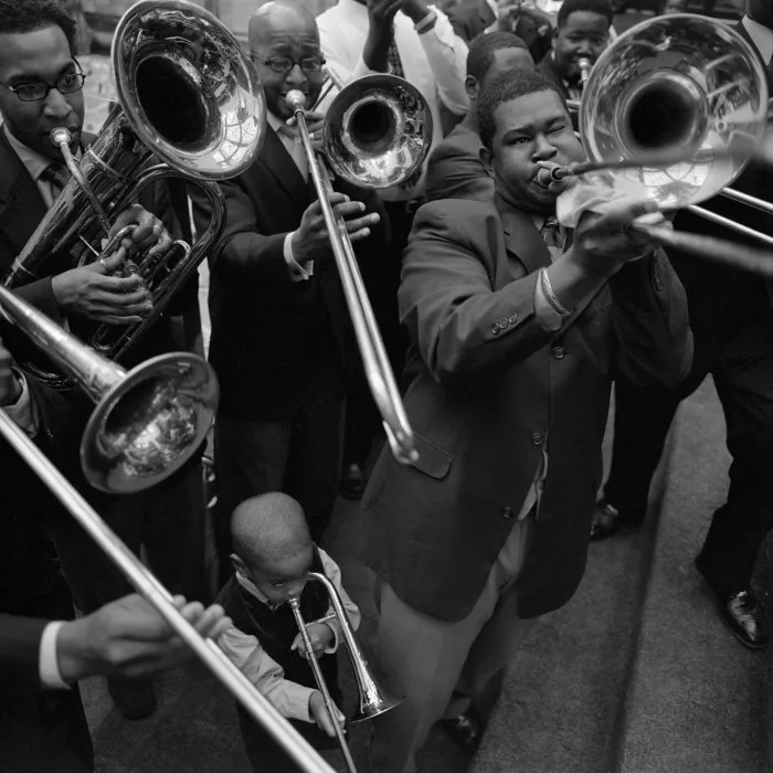 Madison’s Lively Stones at United House of Prayer, Washington, DC, 2002, by Larry Fink