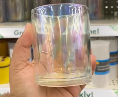 Iridescent Candle Holder Dollar Tree