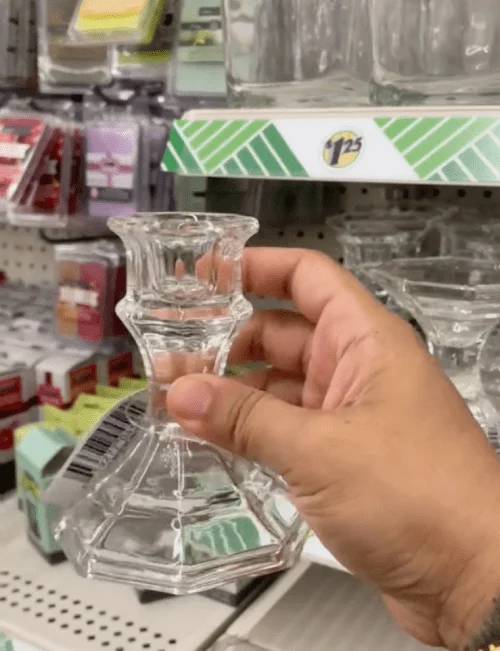 Glass Candle Holders Dollar Tree