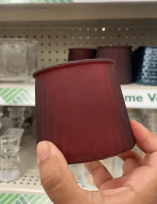 Burnt Amber Candle Holder