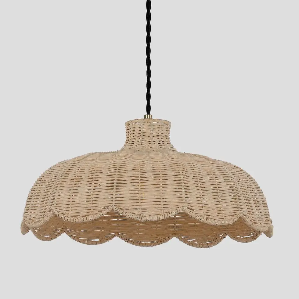 Scallop Rattan Shade