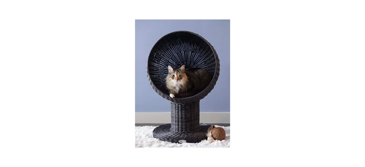 The Refined Feline Kitty Ball Cat Bed Cave