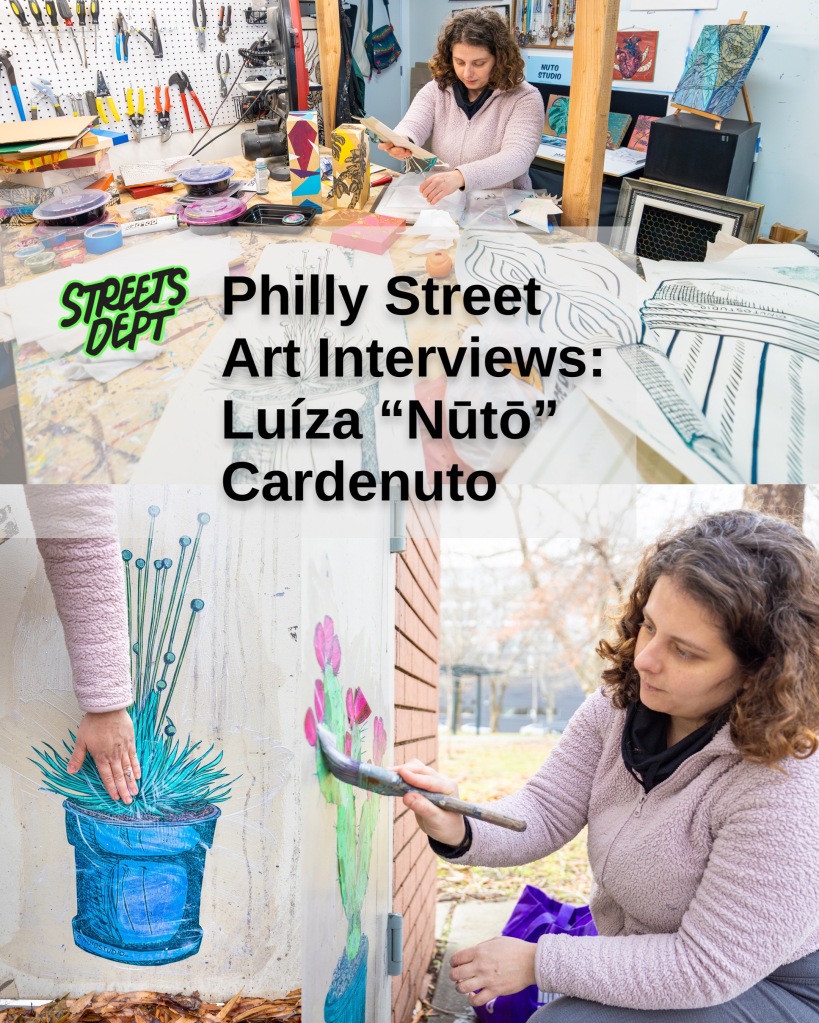 Philly Street Art Interviews: Luíza “Nūtō” Cardenuto Makes Personal Art For Public Spaces