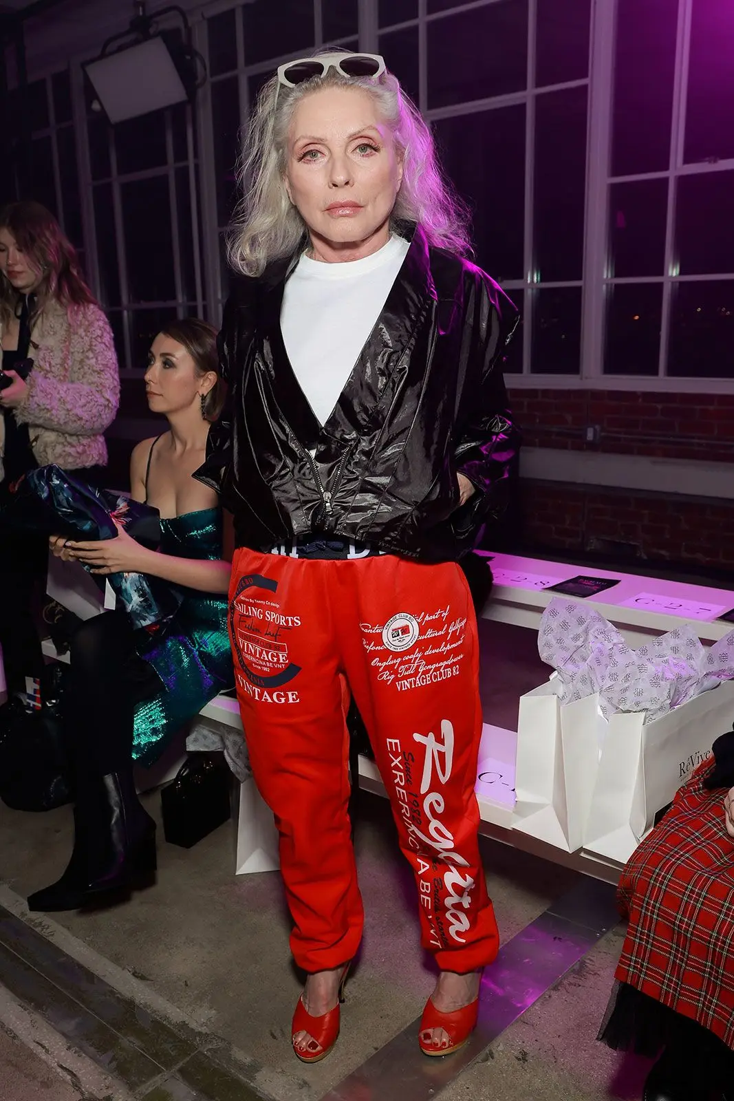 Debbie Harry at the Bach Mai runway show.