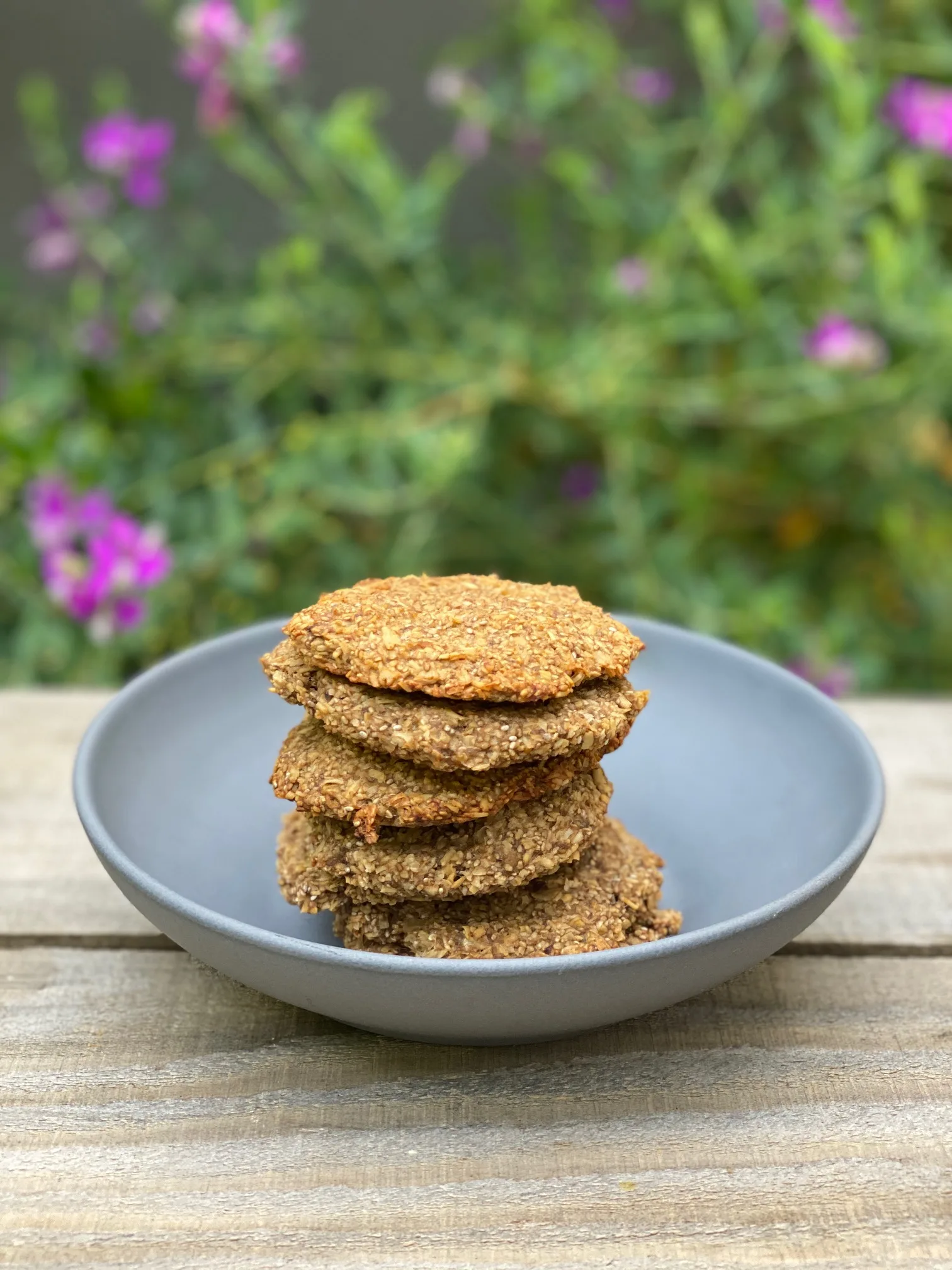 PHOTO: A plate of fiber breakfast cookies.