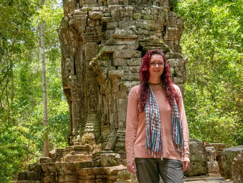 Archaeologist Pauline Campbell in Lost Temples of Cambodia
