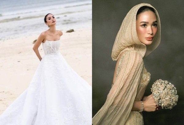 Little riding hood: Heart Evangelista dons 2 gowns at vows renewal with Chiz Escudero