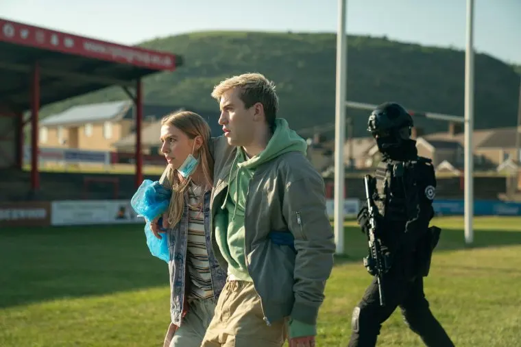 The Way,2,Anna (MAJA LASKOWSKA), Owen (CALLUM SCOTT HOWELLS),Red Seam,Sanne Gault The Way TV Still BBC