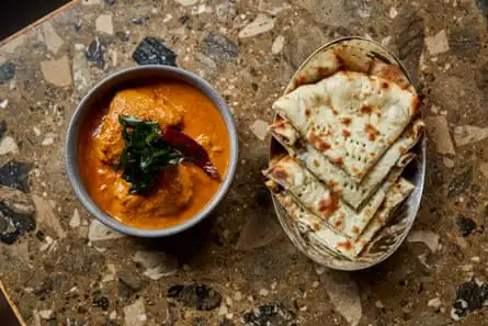 The chicken kholapuri and truffled pecorino kulcha at Kokum, south London.