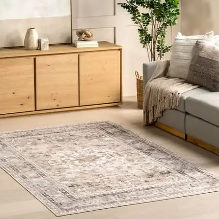 Stone Keyara Spill Proof Washable Area Rug