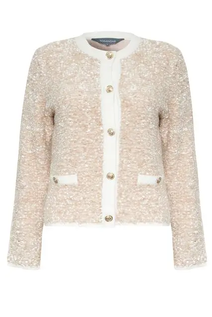 Boucle cardigan, £65, Sosandar