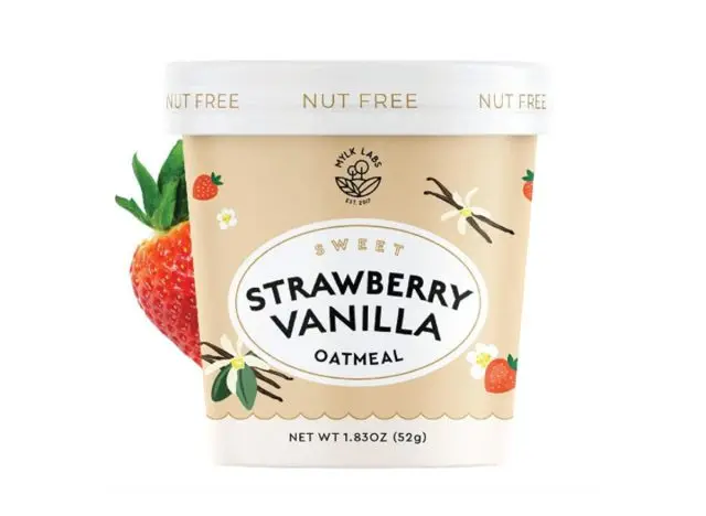 Mylk Labs Strawberry Vanilla Instant Oatmeal