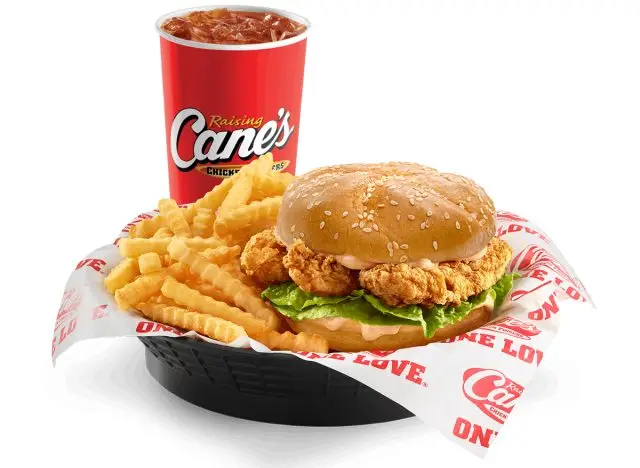 Raising Cane's chicken sandwich combo