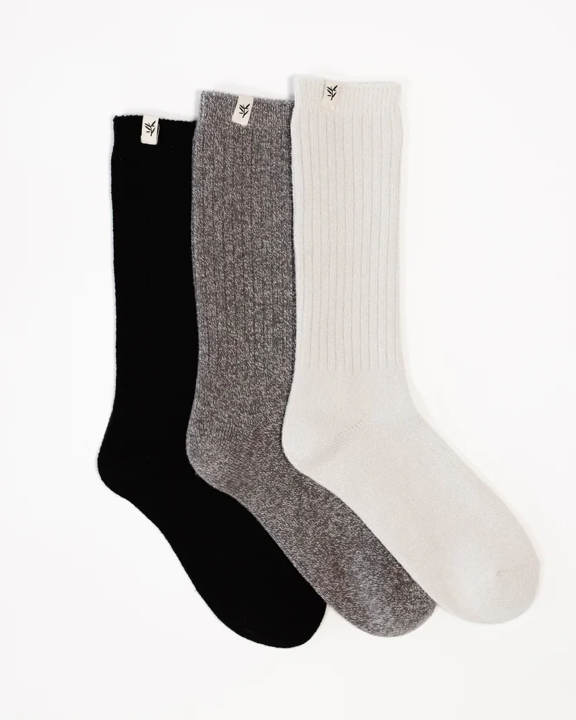 Plush Modern Crew Sock