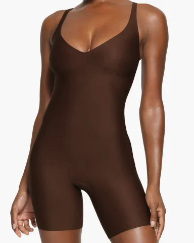 Body Plunge Mid-Thigh Shaper Bodysuit