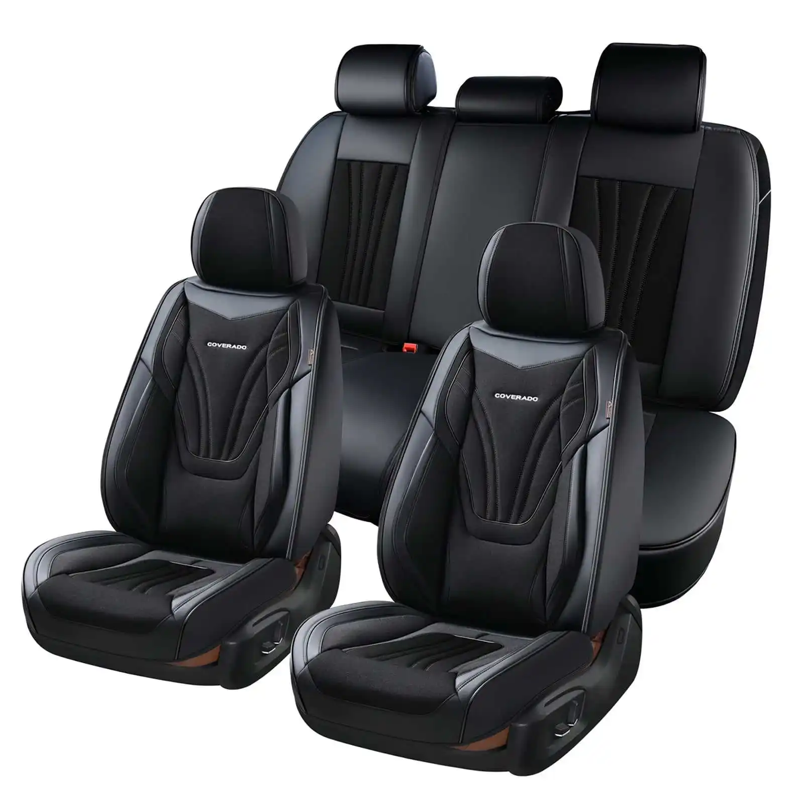 Coverado Black Car Seat Covers