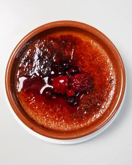 ‘It’s beautifully made’: ‘Thai tea’ crème brûlée.