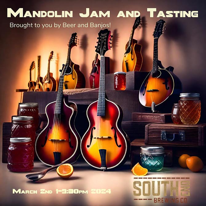 Mandolin Cafe – Mandolin Tasting and Workshop to Benefit Beer and Banjos Music Series and Mountain Home Music