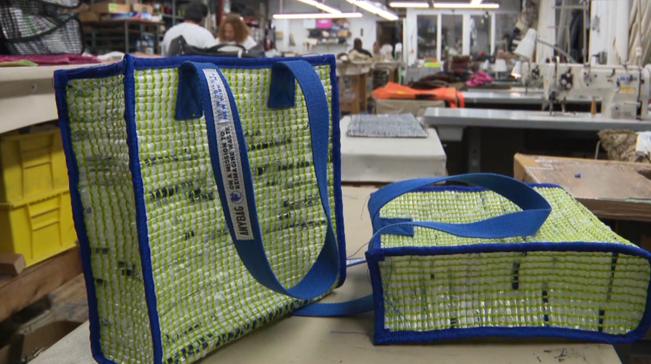 NYC company turns old plastic bags into fashion