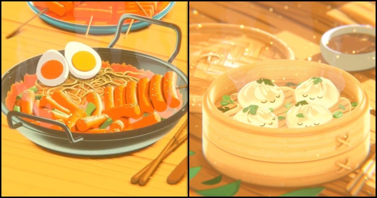 Delicious Ghibli-Style 3D Food Created With Blender