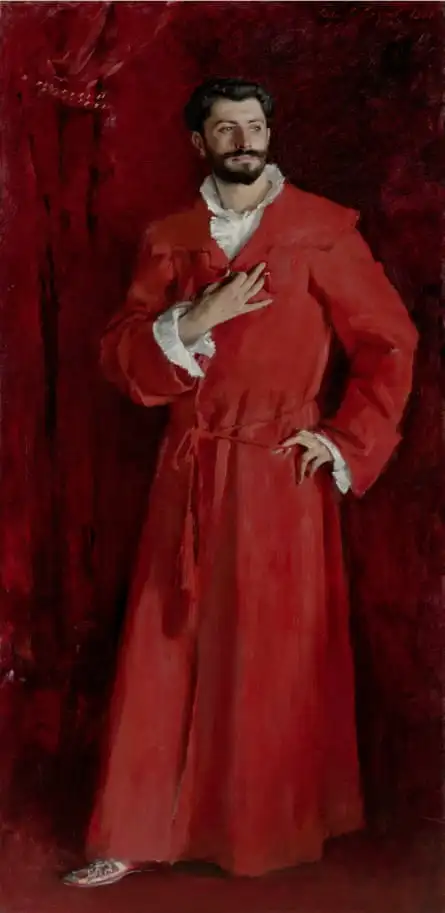 John Singer Sargent’s 1881 portrait Dr Pozzi at Home .