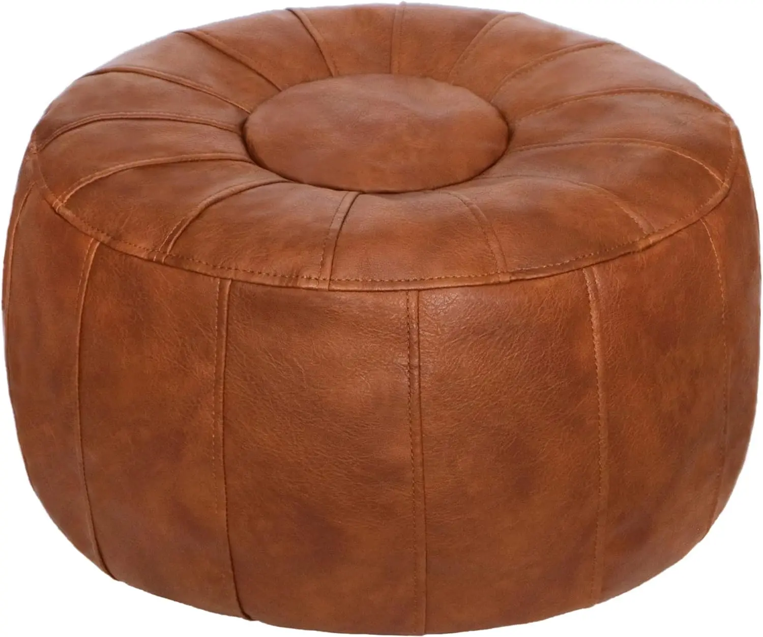 Thgonwid Leather Ottoman