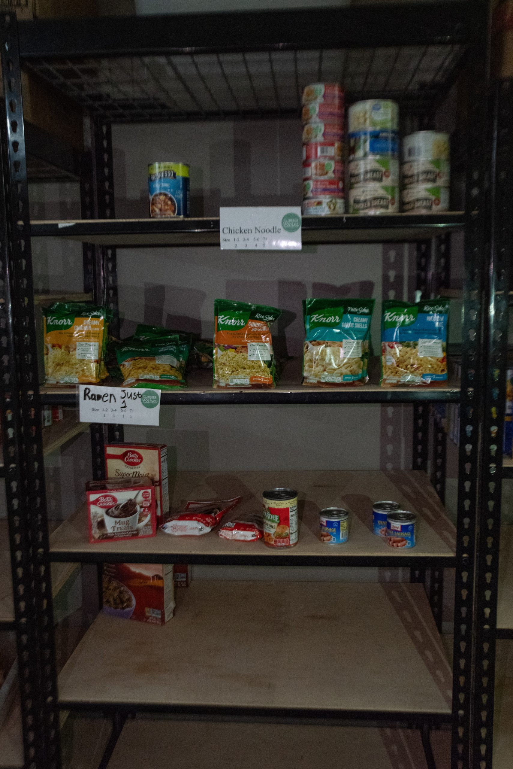 Donate to Weber’s food pantry