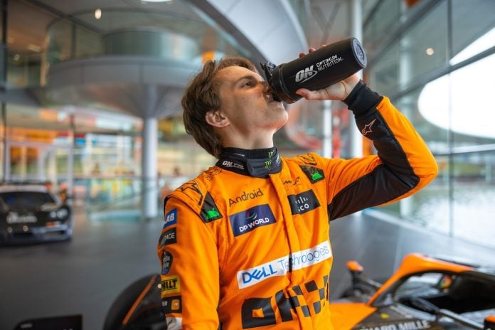 McLaren F1 & Optimum Nutrition “dedicated to peak human performance”