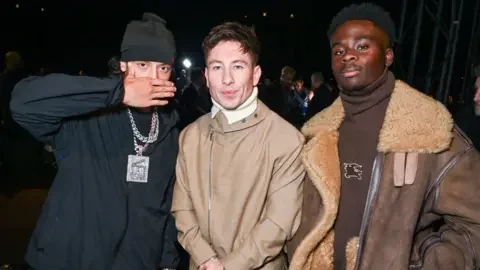 Getty Images Central Cee, Barry Keoghan and Bukayo Saka