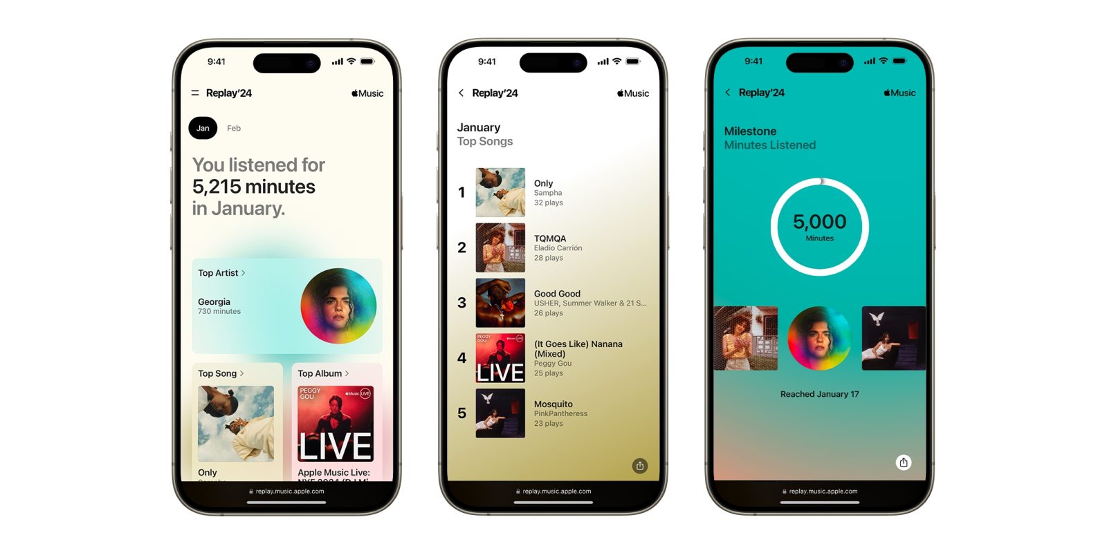 Apple Music Replay updated with monthly stats views, 2024 Replay Mix available starting today