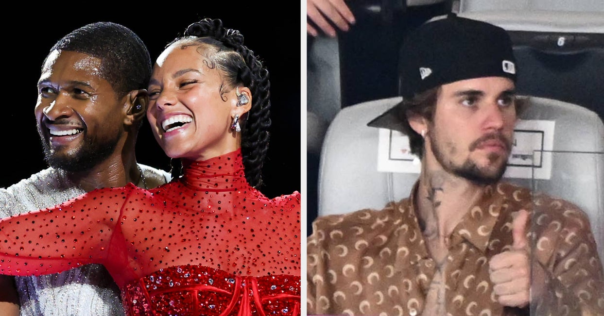 Usher Defended His Intimate Hug With Alicia Keys At The Super Bowl And Revealed The Real Reason That Justin Bieber Chose Not To Perform With Him