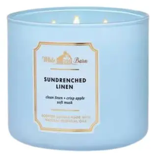 3-Wick White Barn Sundrenched Linen Candle from Bath & Body Works