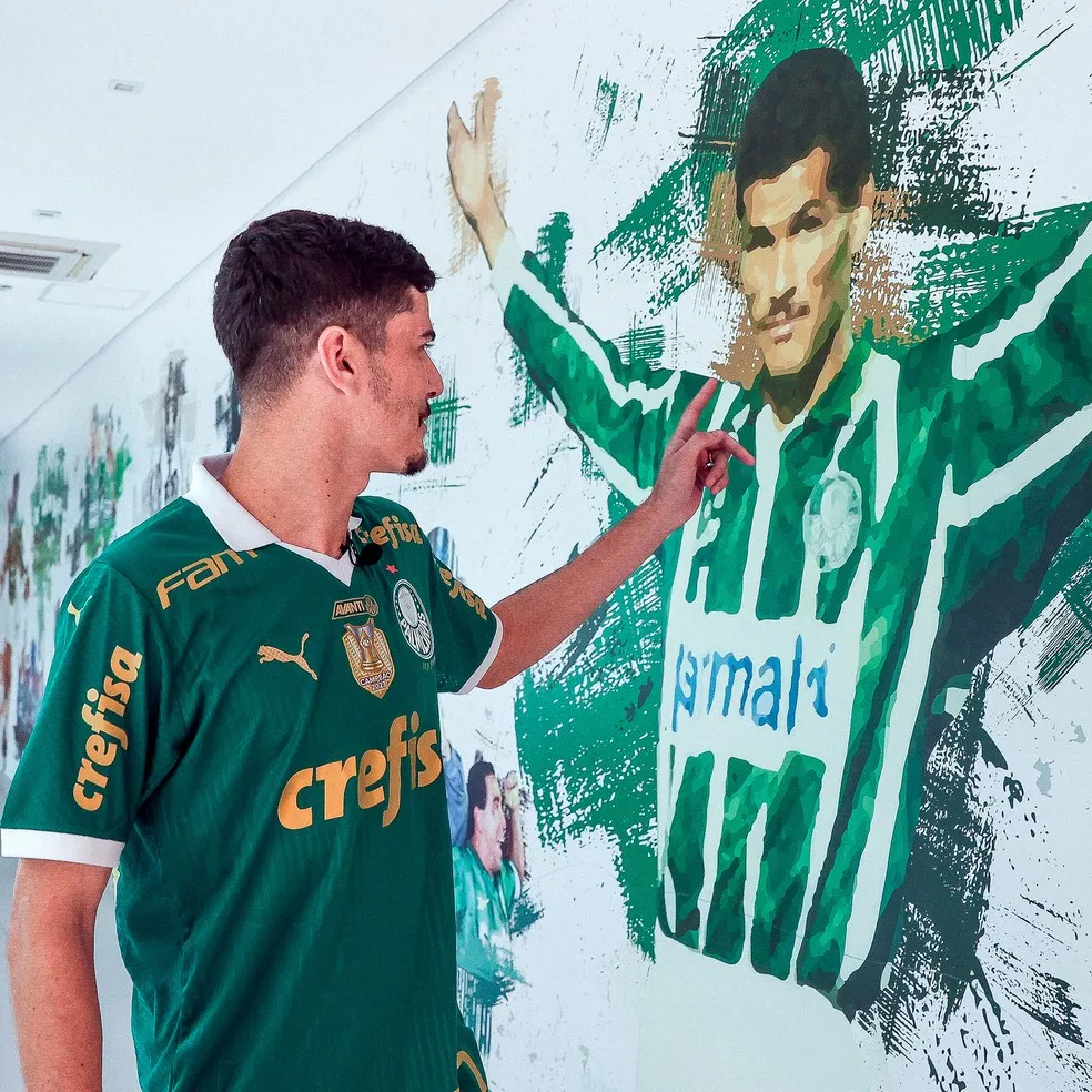 Rômulo é anunciado pelo Palmeiras — Foto: Divulgação