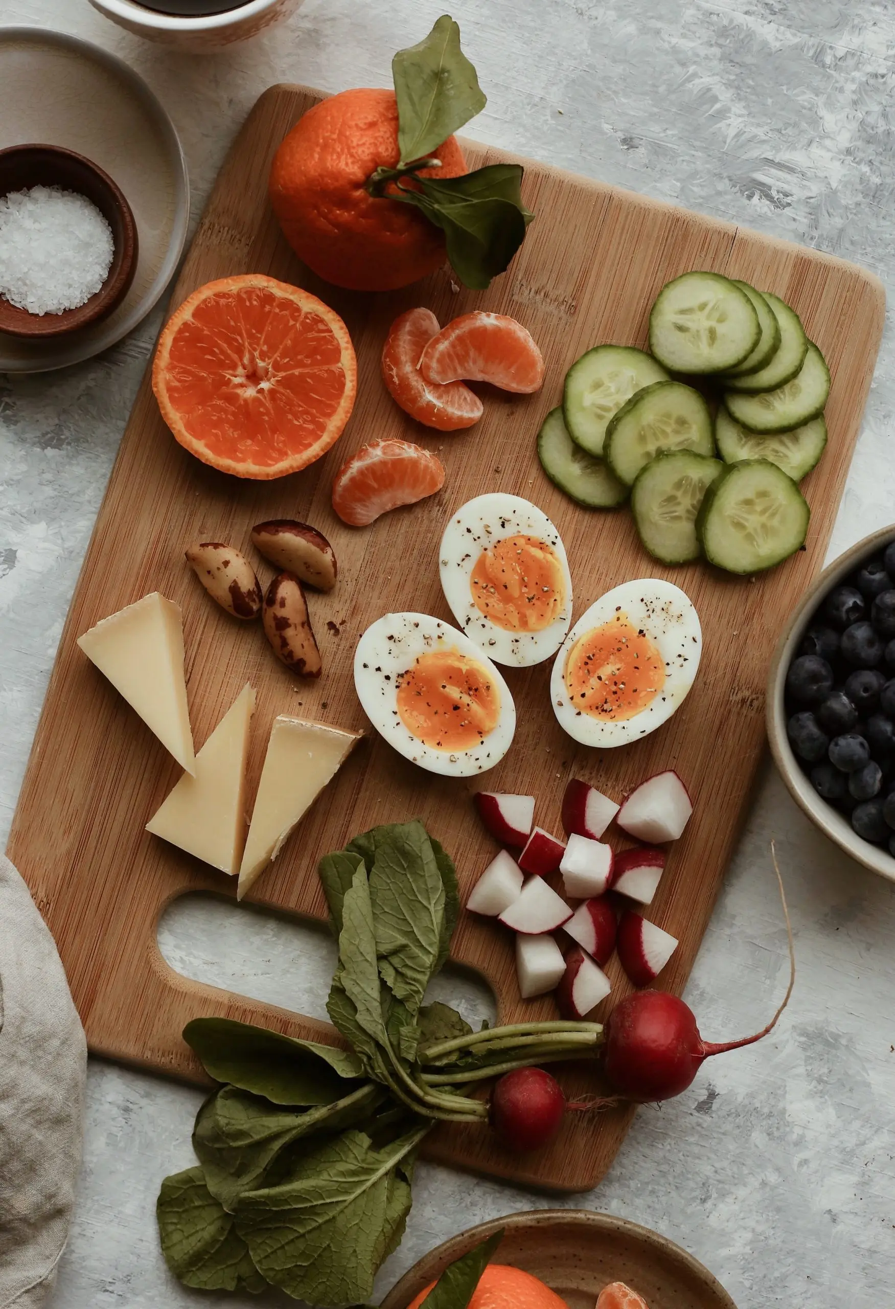 Easy morning breakfast board.