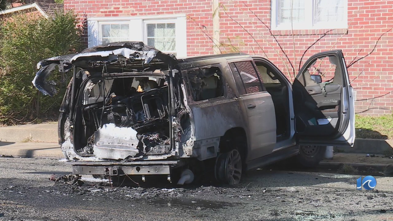 Driver trapped in a burning car speaks out after the fiery Portsmouth crash