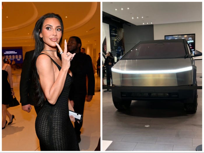 Kim Kardashian seems to be the latest celebrity to join the ranks of Cybertruck owners