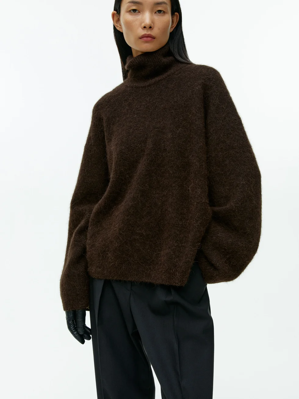 Wool-Alpaca Roll-Neck Jumper