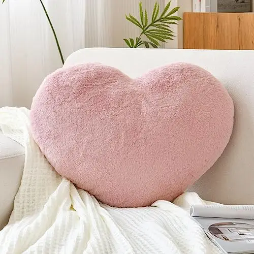 XVTRU Heart Throw Pillow