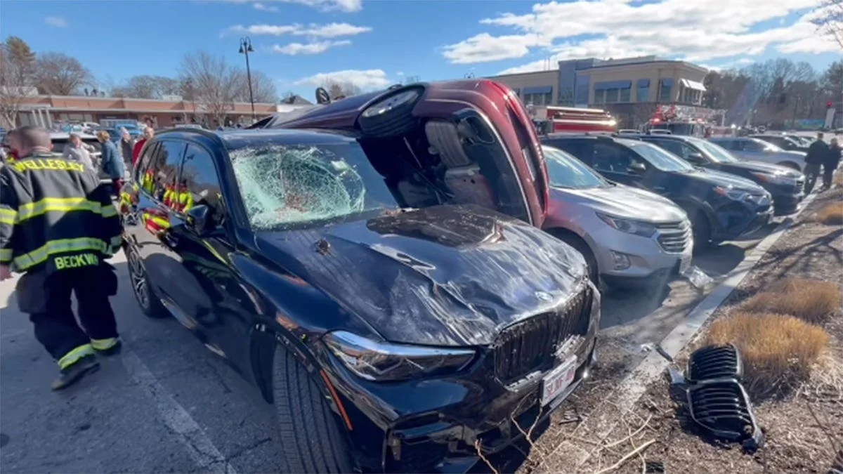 BMW damage from Audi crash