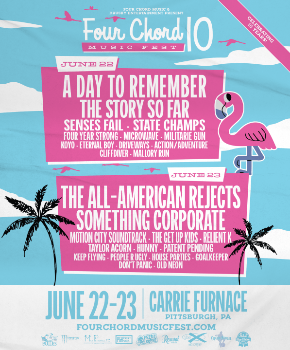 Local festival releases lineup for 10th year, features A Day To Remember and All American Rejects