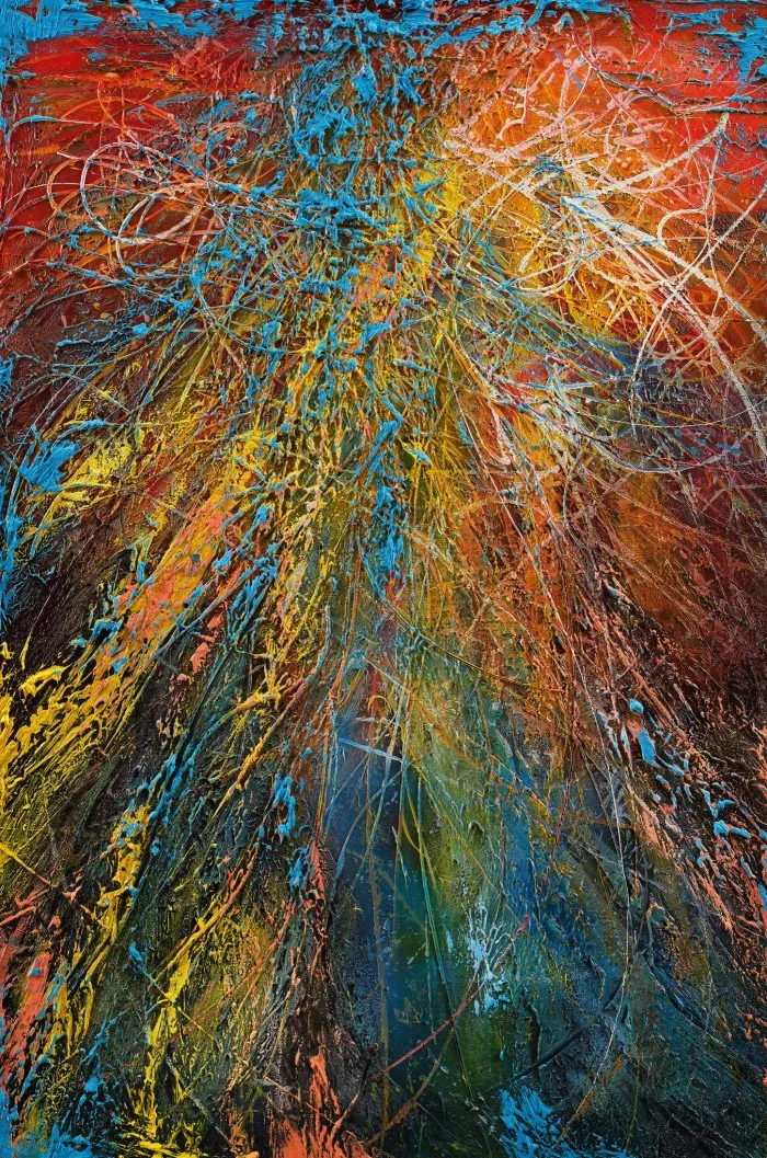 Amorphous Waves, 2023, by José Parlá